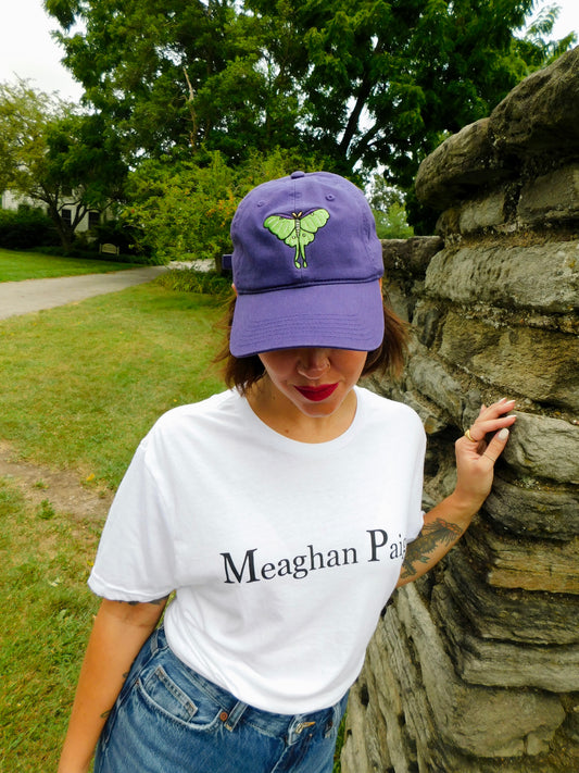 Luna Moth Embroidered Baseball Hat